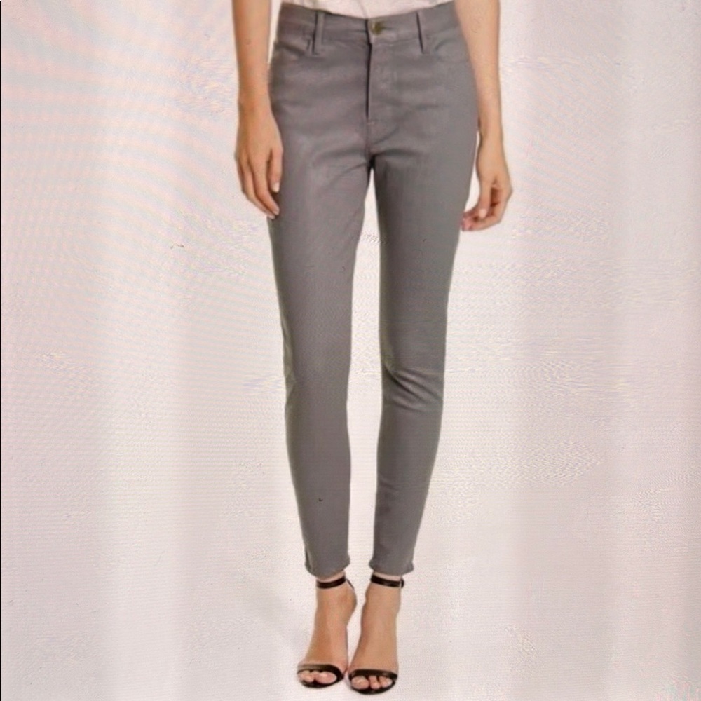 Ramy Brook Women’s Helena Coated Skinny Jean in Gunmetal